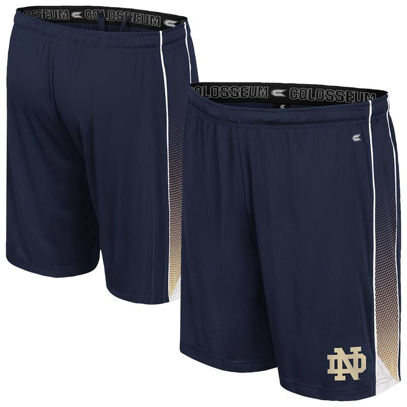 【送料無料】 コロシアム メンズ ハーフパンツ・ショーツ ボトムス Men's Colosseum Navy Notre Dame Fighting Irish Online Shorts Ntd Navy(4)