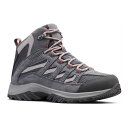 【送料無料】 コロンビア レディース スニーカー シューズ Columbia Women's Crestwood Mid Waterproof Graphite Daredevil(4)