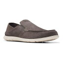 【送料無料】 クラークス メンズ スリッポン・ローファー シューズ ClarksR Flexway Easy Men's Suede Shoes Dark Gray(4)