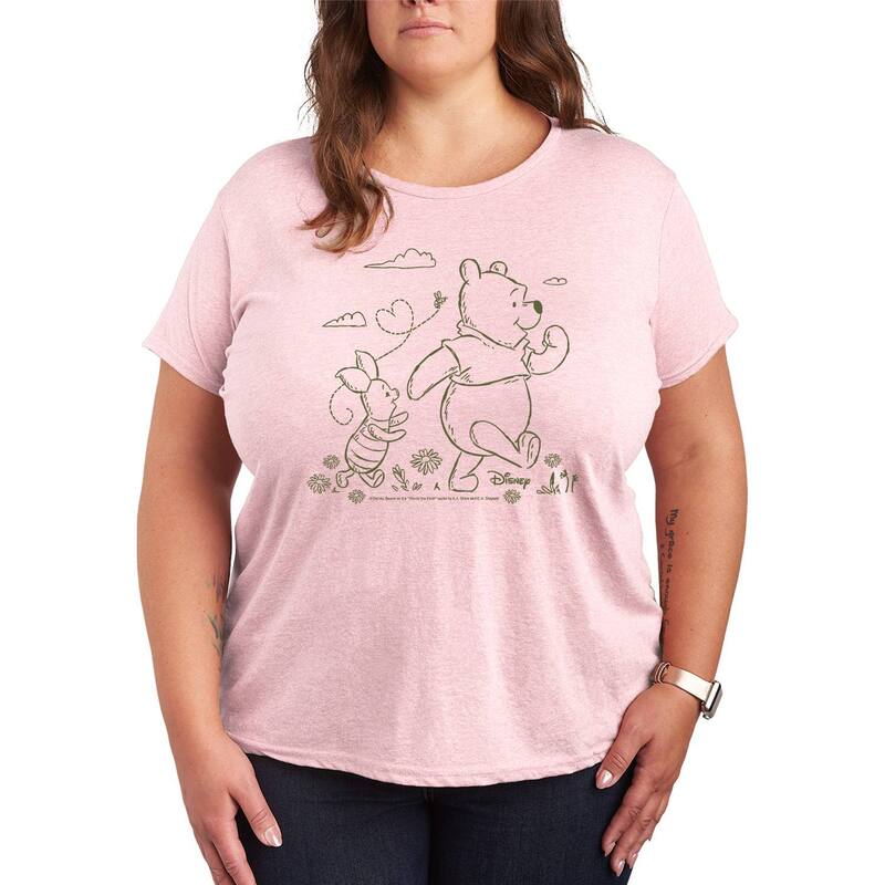 ReVida ŷԾŹ㤨֥ǥˡ ǥ ȥåץ T եå Disney's Winnie The Pooh Stroll Graphic Tee Heather Pink إפβǤʤ7,980ߤˤʤޤ