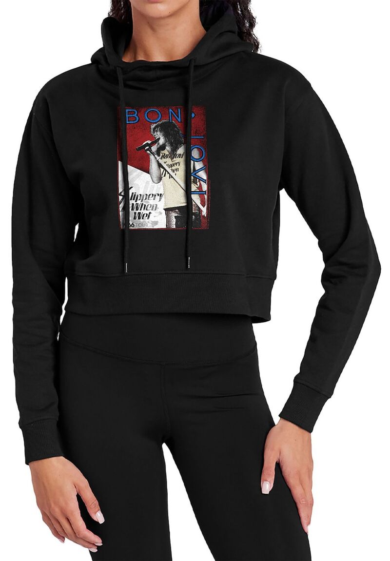ReVida ŷԾŹ㤨֥˥ᥭ饯 ǥ ȥåץ T åץ ѡ եå Licensed Character Juniors' Bon Jovi 1986 Tour Legacy Cropped Graphic Hoodie Black ֥åפβǤʤ10,480ߤˤʤޤ