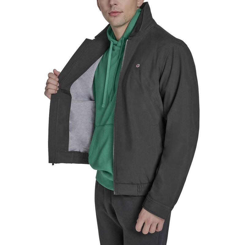 【送料無料】 チャンピオン メンズ ジャケット・ブルゾン アウター Men's Champion Softshell Jacket with Laydown Collar Black