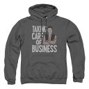 【送料無料】 ライセンス キャラクター メンズ Tシャツ トップス Big & Tall Elvis Taking Care of Business Graphic Pullover Hoodie Charcoal