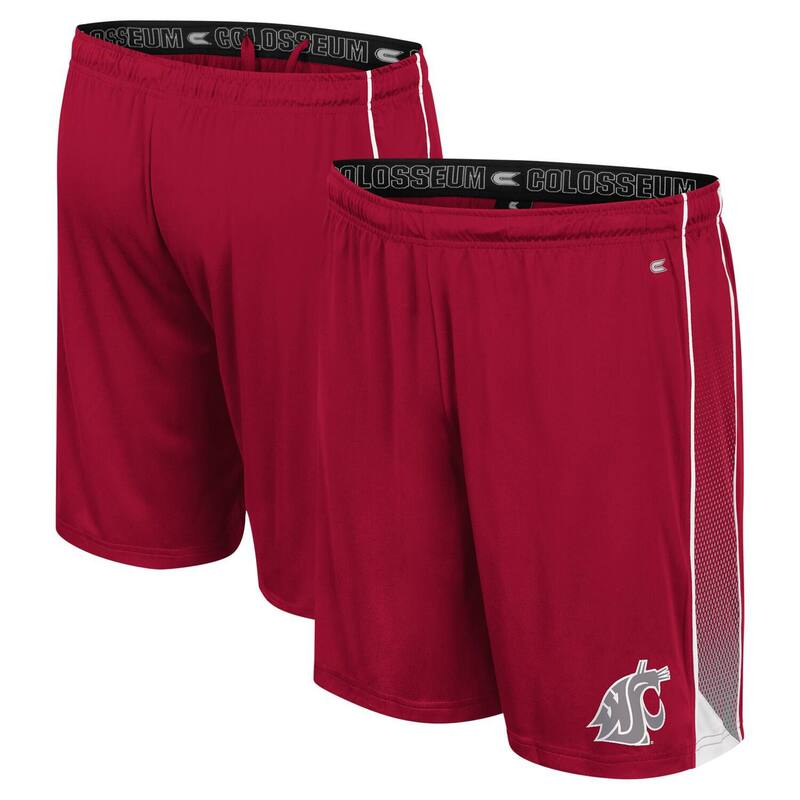【送料無料】 コロシアム メンズ ハーフパンツ・ショーツ ボトムス Men's Colosseum Crimson Washington State Cougars Online Shorts Wsc Red