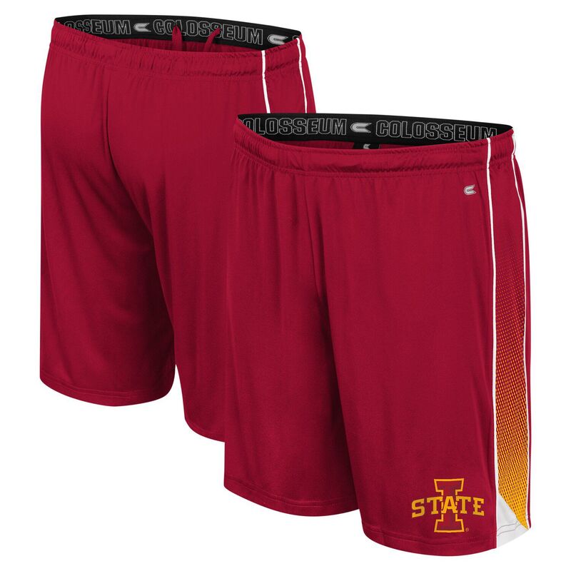 【送料無料】 コロシアム メンズ ハーフパンツ・ショーツ ボトムス Men's Colosseum Cardinal Iowa State Cyclones Online Shorts Isu Red