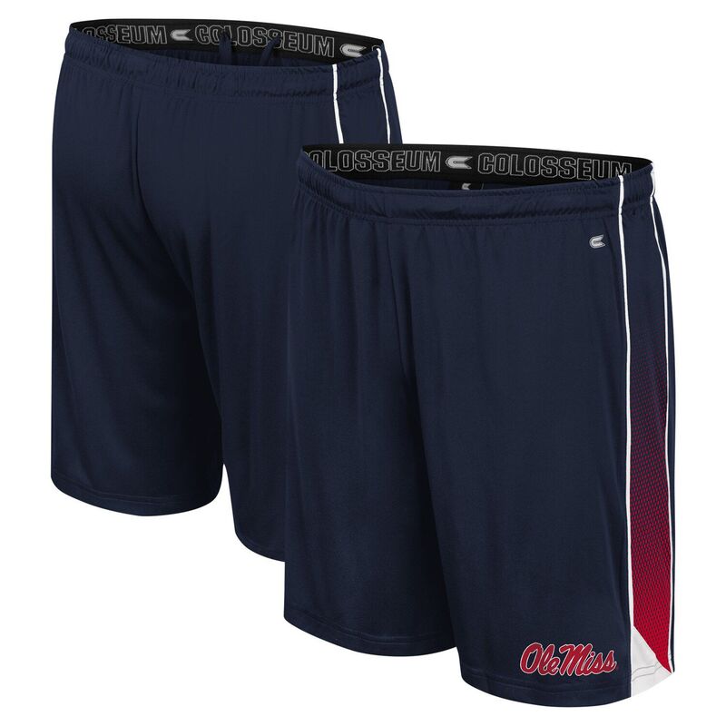 【送料無料】 コロシアム メンズ ハーフパンツ・ショーツ ボトムス Men's Colosseum Navy Ole Miss Rebels Online Shorts Ole Navy