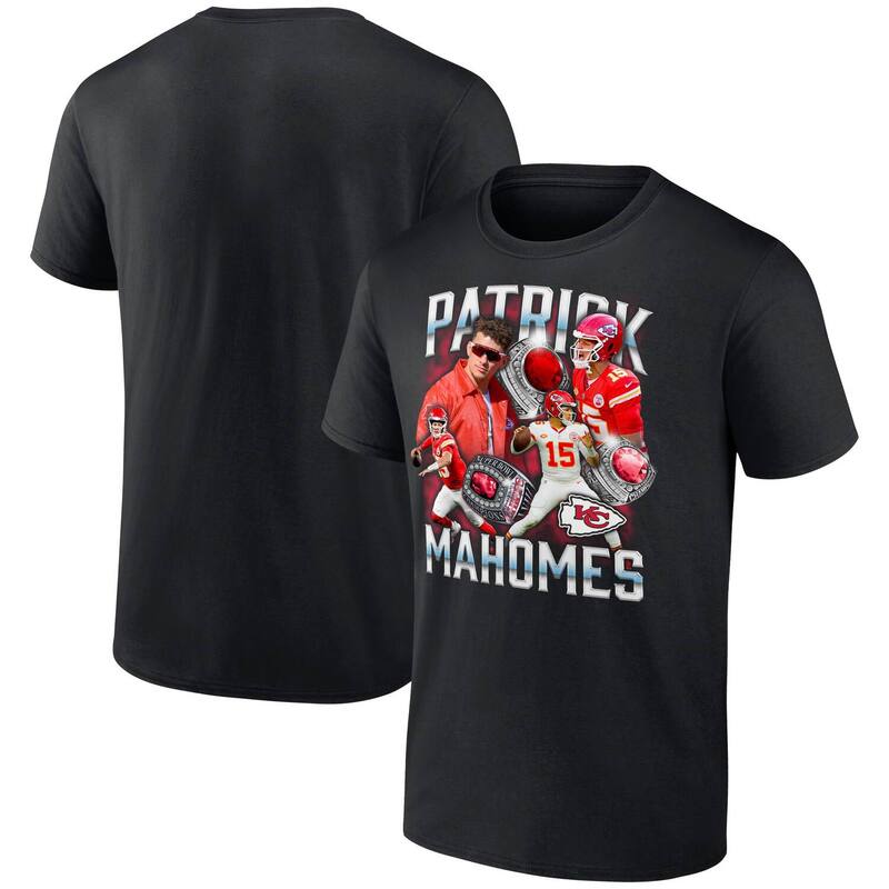 ファナティクス メンズ トップス Tシャツ グラフィック Men's Fanatics Patrick Mahomes Blackansas City Chiefs Notorious Player Graphic T-Shirt Chf Black ブラック