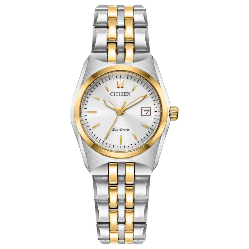 【送料無料】 シチズン レディース 腕時計 アクセサリー Citizen Women's Two-Tone Stainless Bracelet Watch White