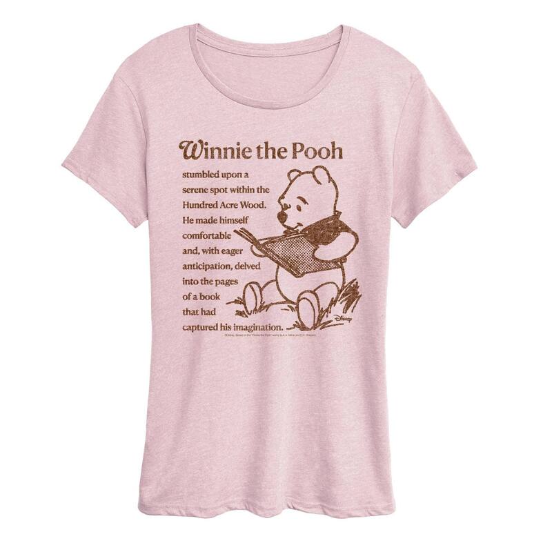 ReVida ŷԾŹ㤨֥˥ᥭ饯 ǥ ȥåץ T եå Licensed Character Women's Disney's Winnie The Pooh Reading A Book Short Sleeve Graphic Tee Heather Pink إפβǤʤ7,980ߤˤʤޤ