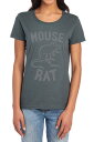 【送料無料】 ライセンス キャラクター レディース Tシャツ トップス Juniors' Parks And Rec Mouse Rat Graphic Tee Charcoal