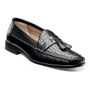 【送料無料】 ノンブッシュ メンズ スリッポン・ローファー シューズ Nunn BushR Strafford Woven Men’s Slip-on Tassel Loafer Black(4)