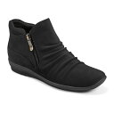 【送料無料】 イージースピリット レディース ブーツ・レインブーツ シューズ Easy Spirit Aleta Women's Ruched Wedge Bo...