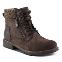 【送料無料】 パトリシア レディース ブーツ・レインブーツ シューズ Patrizia Jadelyn Women's Heeled Knit Collar Ankle Boots Chocolate Brown(4)