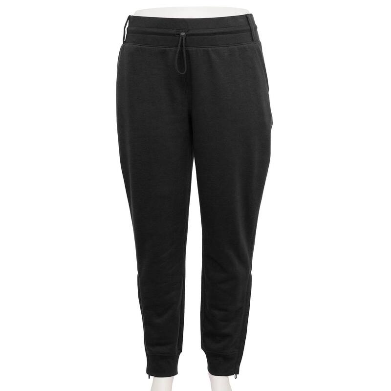 【送料無料】 Tek Gear レディース カジュアルパンツ ボトムス Plus Size Tek Gear Adaptive Ultrasoft Fleece Jogger Mineral Black