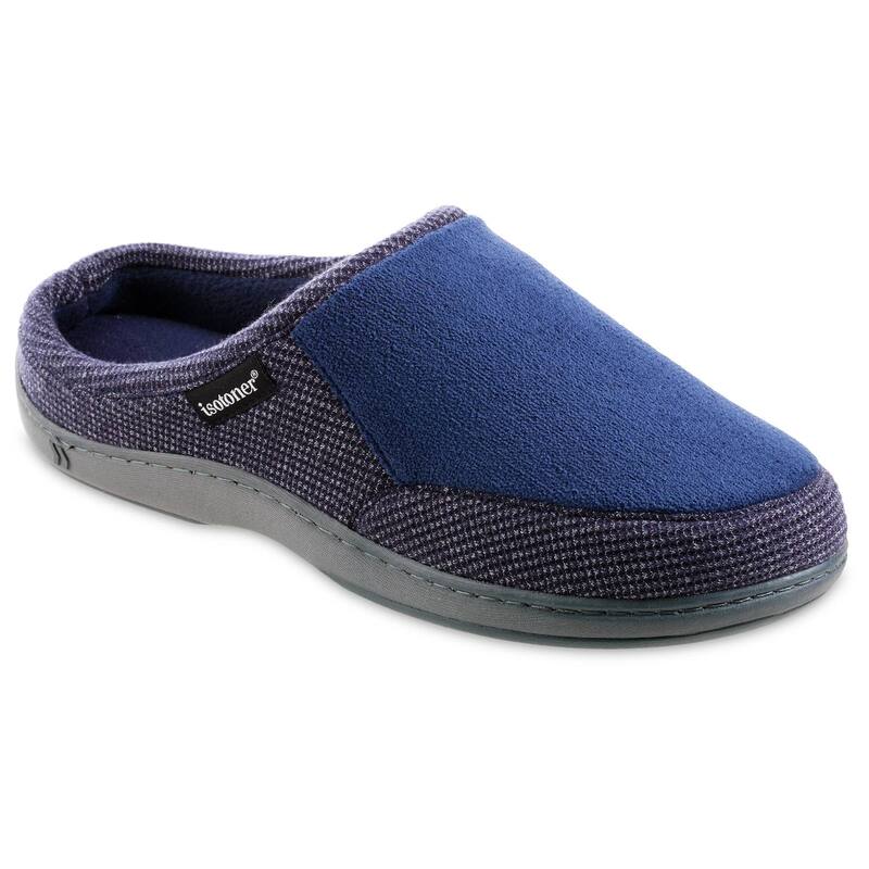 アイソトナー メンズ シューズ サンダル パイル isotoner Microterry and Waffle Travis Hoodback Men'..