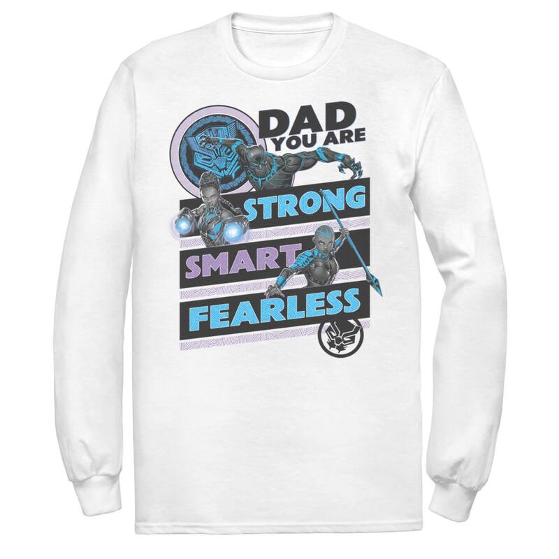 【送料無料】 マーベル メンズ Tシャツ トップス Men's Marvel Black Panther Dad You Are Tee White