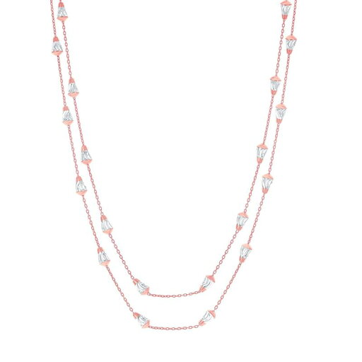【送料無料】 アンブランデッド レディース ネックレス・チョーカー・ペンダントトップ アクセサリー Textured Bead Chain Layered Necklace Rose Gold Tone 【送料無料】 アンブランデッド レディース ネックレス・チョーカー・ペンダントトップ アクセサリー Textured Bead Chain Layered Necklace Rose Gold Tone