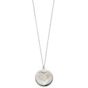 【送料無料】 アンブランデッド レディース ネックレス・チョーカー・ペンダントトップ アクセサリー Sterling Silver Mother-of-Pearl Heart Pendant Sterling(4)