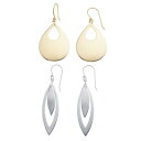 【送料無料】 アンブランデッド レディース ピアス・イヤリング アクセサリー Vermeil Sterling Silver Drop Duo Earring Set Sterling(4)