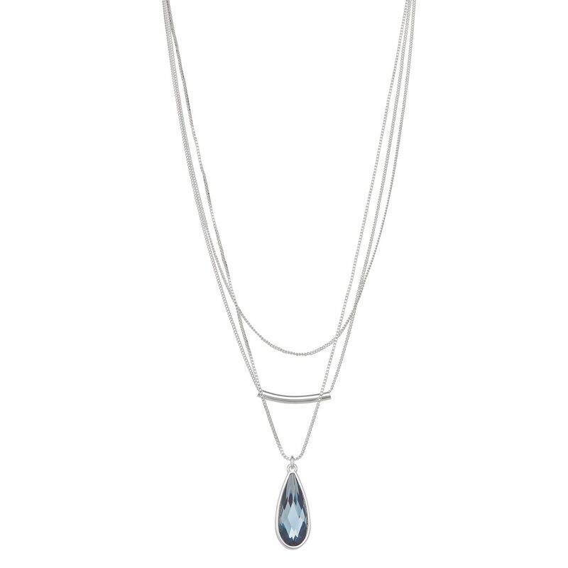 【送料無料】 ナインウェスト レディース ネックレス・チョーカー・ペンダントトップ アクセサリー Nine West Multirow Necklace Blue