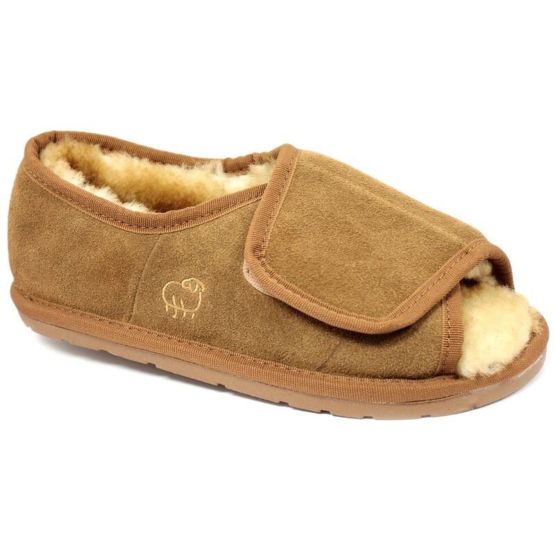 【送料無料】 LAMO メンズ サンダル シューズ LAMO Men's Suede Wrap Slippers Chestnut
