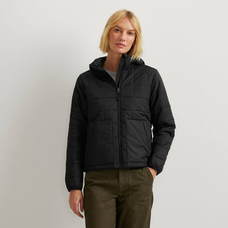 楽天ReVida 楽天市場店エディー バウアー レディース アウター ジャケット・ブルゾン パーカー Women's Eddie Bauer Cross Town Hoodie Jacket Black ブラック