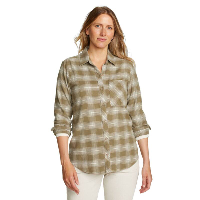 【送料無料】 エディー バウアー レディース シャツ トップス Women's Eddie Bauer Field Flex Flannel Shirt Antique Pine