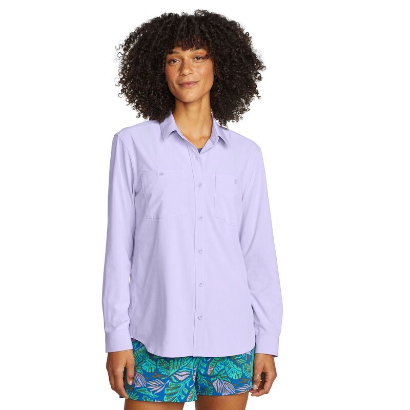 楽天ReVida 楽天市場店エディー バウアー レディース トップス シャツ Women's Eddie Bauer Departure 3.0 Long Sleeve Shirt Iris