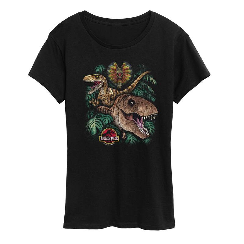 アニメキャラクター レディース トップス Tシャツ グラフィック Licensed Character Women's Jurassic ..