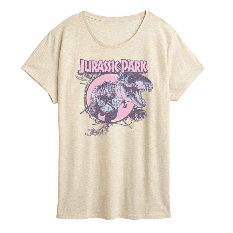 アニメキャラクター レディース トップス Tシャツ グラフィック Licensed Character Women's Jurassic ..