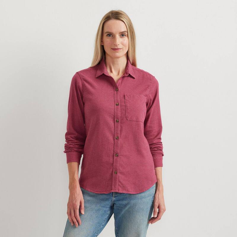 楽天ReVida 楽天市場店エディー バウアー レディース トップス シャツ Women's Eddie Bauer Field Flex Flannel Shirt Bright Pink ピンク