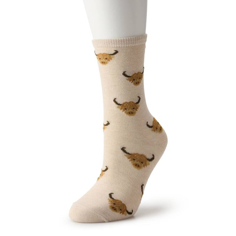 アンブランデッド レディース アンダーウェア 靴下 Unbranded Women's Allover Animal Icon Crew Socks..