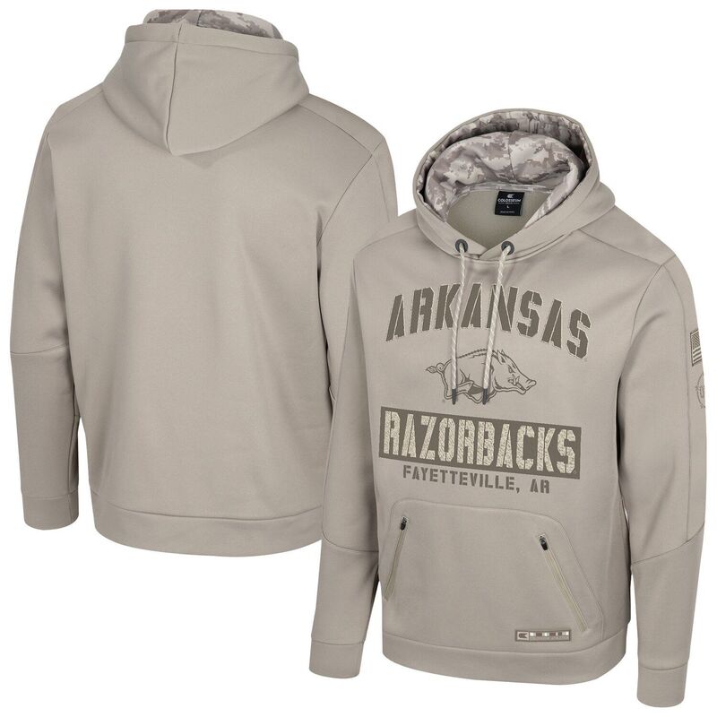 コロシアム メンズ トップス Tシャツ パーカー Men's Colosseum Oatmeal Arkansas Razorbacks Operation Hatrick Battalion Hoodie Ark Multi マルチカラー