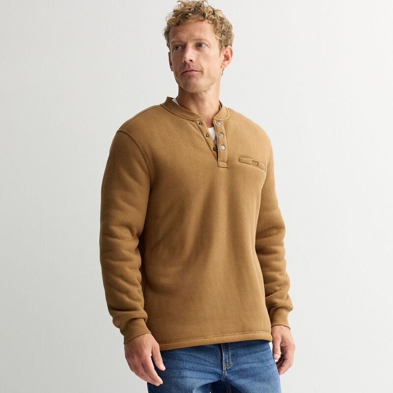樂天商城 - ソノマ メンズ トップス Tシャツ Men'sonoma Goods For Life Waffle High Pile Lined Henley Top Rust ラスト