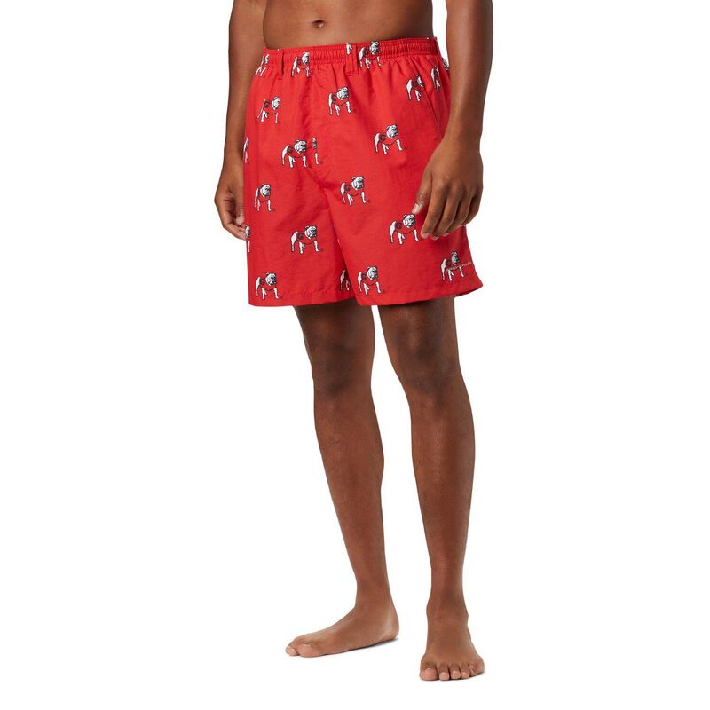 コロンビア メンズ ボトムス ハーフパンツ・ショーツ プリント Men's Columbia Red Georgia Bulldogs Backcast III Printed Short Uga Red レッド