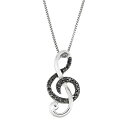 【送料無料】 アンブランデッド レディース ネックレス・チョーカー・ペンダントトップ アクセサリー Sterling Silver 1/10 Carat T.W...