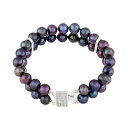 【送料無料】 アンブランデッド レディース ブレスレット・バングル・アンクレット アクセサリー Freshwater Cultured Pearl & Cubi...