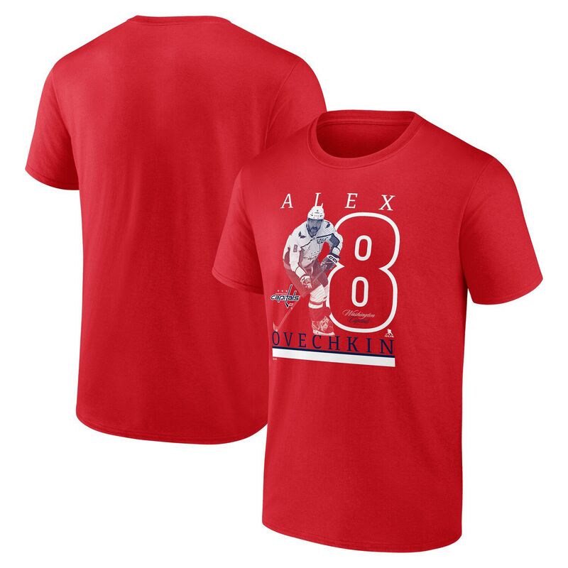 ファナティクス メンズ トップス Tシャツ キャップ Men's Fanatics Alexander Ovechkin Athletic Red Washington Capitals Player T-Shirt Cap Multi マルチカラー