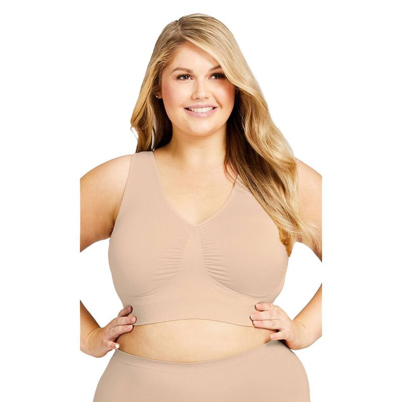 ���٥˥塼 ��ǥ����� ������������� �֥饸�㡼 Avenue Women'seamless Wire Free Bra Beige �١�����