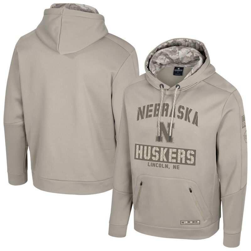 コロシアム メンズ トップス Tシャツ スウェットール パーカー Men's Colosseum Oatmeal Nebraska Huskers Big & Tall Operation Hatrick Battalion Hoodie Sweatshirt Neb Multi マルチカラー