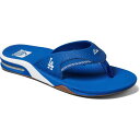 【送料無料】 アンブランデッド メンズ サンダル シューズ Men's REEF Los Angeles Dodgers Fanning Bottle Open...