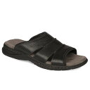 【送料無料】 ドクター・ショール メンズ サンダル シューズ Dr. Scholl's Gordon Men's Leather Slide Sandals Black(4)