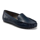 【送料無料】 エアロソールズ レディース スリッポン・ローファー シューズ Aerosoles Over Drive Women's Flats Navy Pu