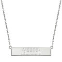 【送料無料】 ロゴアート レディース ネックレス・チョーカー・ペンダントトップ アクセサリー LogoArt Sterling Silver Las Vegas Golden Knights Small Bar Necklace Sterling Silver(4)