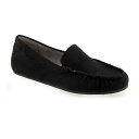 【送料無料】 エアロソールズ レディース スリッポン・ローファー シューズ Aerosoles Over Drive Women's Loafers Black Faux Suede