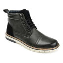 【送料無料】 バンス メンズ ブーツ・レインブーツ シューズ Vance Co. Lucien Men's Cap Toe Ankle Boots Gray(4)