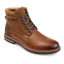 【送料無料】 バンス メンズ ブーツ・レインブーツ シューズ Vance Co. Reeves Men's Ankle Boots Brown