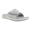 【送料無料】 プロペット メンズ サンダル シューズ Propet Emerson Men's Leather Slide Sandals Gray