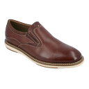 【送料無料】 バンス メンズ スリッポン・ローファー シューズ Vance Co. Willis Men's Slip-on Loafers Brown
