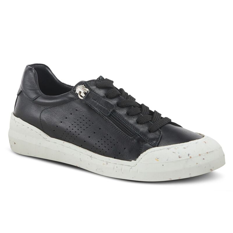 【送料無料】 スプリングステップ レディース スニーカー シューズ Spring Step Rantana Women's Leather Sneakers Black